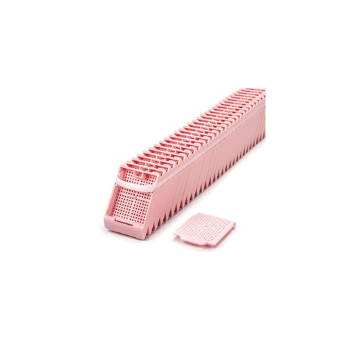 [M483-3LI] Histosette® II, Lid Only Cassettes for Label Machine, Biopsy, Pink, (base sold separately)