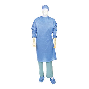 [9511] Gown, Surgical, Fabric-Reinforced, Sterile-Back, Large, 20/cs