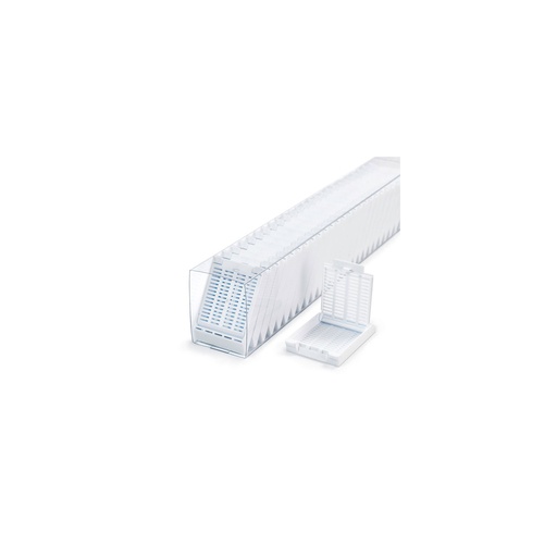 [M509-2SL] Slimsette Tissue Cassettes in Quickload Sleeves, White, 75/sleeve, 10 sleeve/cs