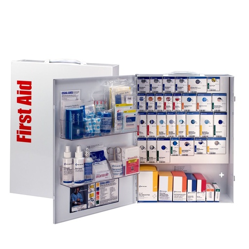 [90831] First Aid Only SmartCompliance 150 Person XL Food Service First Aid Kit with Metal Cabinet
