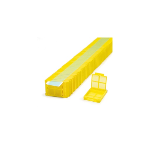 [M407-5T] Micromesh Quickload Cassette Stacks for Robotic Feed Printer, Biopsy, Yellow