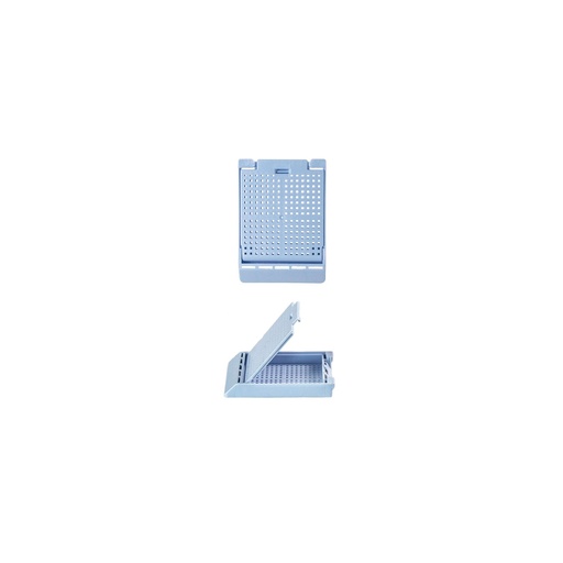[M510-6T] Slimsette Biopsy Cassette, Quickload 45° Angle Stack (Taped), Acetal, Blue, Bulk