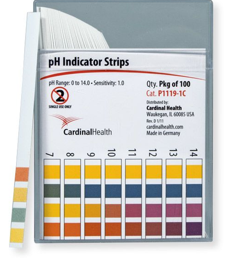 [P1119-1C] Cardinal Health PH Indicator Strips