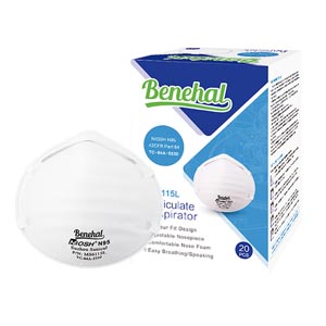 [MS6115L] Mask, N95 Surgical Respirator, NIOSH-Certified, FDA and DCD-Listed, Cup-Design, 20/bx, 20bx/cs (Orders are Non-Cancellable & Non-Returnable)