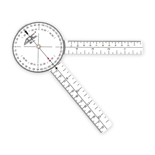 [39708] Multi-Use Goniometer, 8", 360-degree Head w/2 Calibrated Scales, LF
