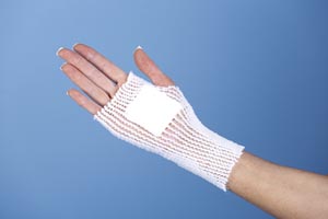 [S02] Original Spandage Tubular Retainer Net, Latex-Free, 25yds Stretched, Adult Finger, Toe With Applicator, Size 2