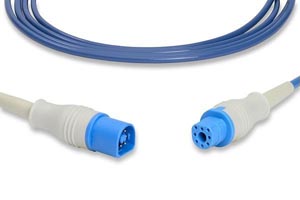 [E708-410] SpO2 Adapter Cable, 220cm, Philips Compatible w/ OEM: M1941A, M1941B, CB-A400-1006VM, NXPH900, B400-0601