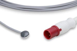 [DHP-AS0] Reusable Temperature Probe, Adult Skin Sensor, Philips Compatible w/ OEM: 21078A, M21078A, 989803100901