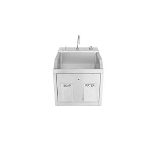 [1339881W00] Lodi Scrub Sink, (1) Place, Wall Mounted, Knee Action Control, Soap Dispenser, Infrared Water Control