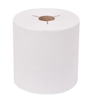 [8030630] Hand Towel Roll, Premium, White, 1-Ply, Embossed, H80, 600ft, 7.9" x 7.8" x 1.9", 6 rl/cs (30 cs/plt)