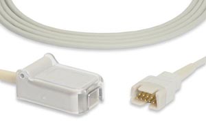 [E704M-490] SpO2 Adapter Cable, 110cm, Masimo Compatible w/ OEM: LNC-4-Ext, 2021, 01-02-0715, TE1424, NXMA700