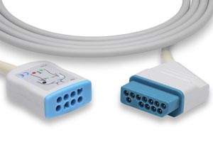 [TK-25090] ECG Trunk Cable, 3/6 Leads, Nihon Kohden Compatible w/ OEM: JC-906PA, CB-85600, NENK2042, K922A
