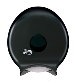 [67TR] Bath Tissue Roll Dispenser, Jumbo, Single, Universal, Smoke, T21, Plastic, 14.9" x 12.9" x 5.8"