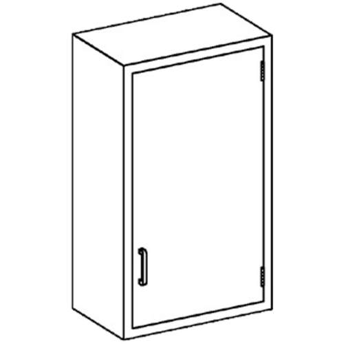 [2020224000] Blickman Industries Wall Cabinet, Solid Door, SS