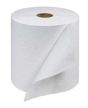 [RB8002] Hand Towel Roll, Universal, White, 1-Ply, Embossed, H21, 800ft, 7.9" x 7.8" x 1.9", 6 rl/cs