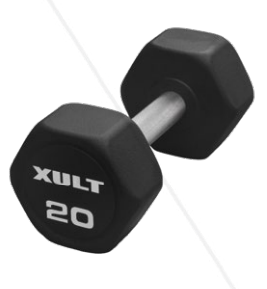 [XT-5-50URE-HEX-P] Matrix Fitness Xult Urethane Hex Plus Dumbbells