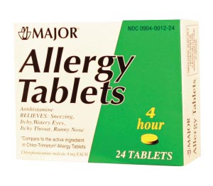 [700790] Allergy Tablets, 4mg, 24s, Compare to Chlor-Trimeton® Tabs, NDC# 00904-0012-24