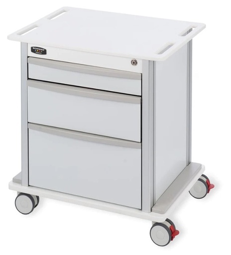 [CT207-0000] Bowman Compact 3 Drawer Storage Cart w/5" Casters