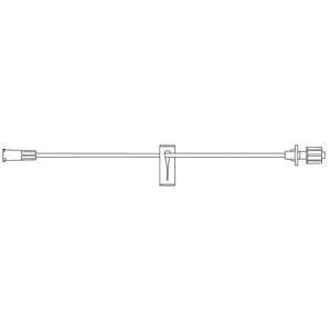 [473105] Small Bore Extension Set, Proximal Luer Lock Connection, Distal SPIN-LOCK® Slide Clamp & Luer Lock Connection, 0.5mL Priming Volume, 13"L, DEHP & Latex Free (LF), 100/cs (Rx)