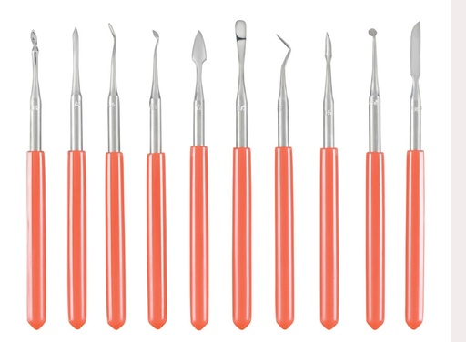 [16431] Complete set of 10 Waxing & Carving Instruments