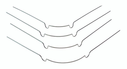 [16340] Flat Arch Labial Bows - 28mm / 1.102" (10 pack) 