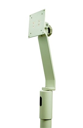 [4924] Monitor Support, Top Post Mounted, White