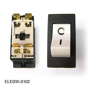 [ELE035-0102] Tuttnauer Circuit Breaker/On/Off, 2 Pole, 15A, Elara, EZPlu
