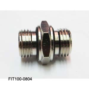 [FIT100-0804] Tuttnauer Fitting 1/4 Nipple O-Ring F/M